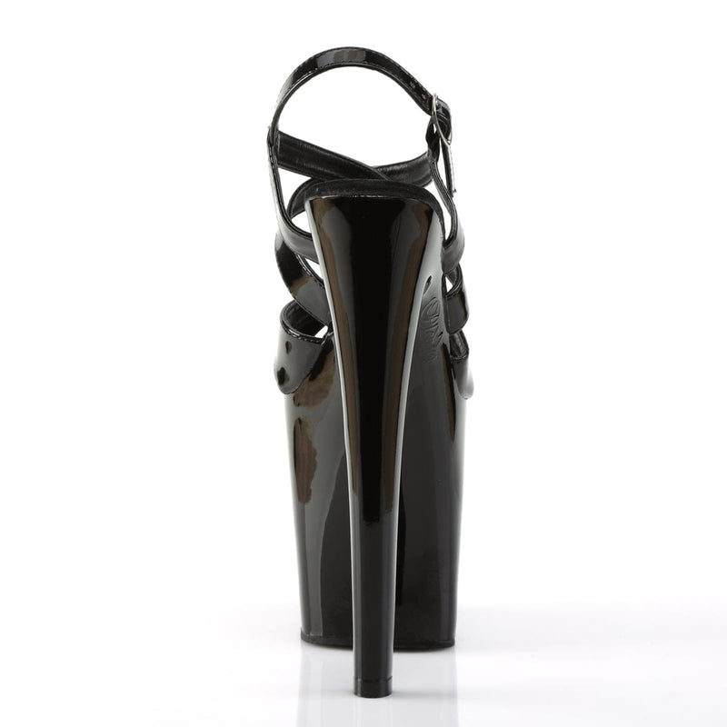Pleaser XTREME-872 Platform Sandal (Black Patent/Black)