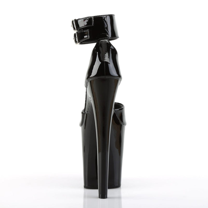 Pleaser XTREME-875 Platform Sandal (Black Patent/Black)