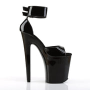 Pleaser XTREME-875 Platform Sandal (Black Patent/Black)