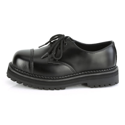 RIOT-03 Black Leather Shoe
