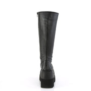 SHAKER-100WC Black Vegan Leather Demonia US Size (Women's): 5