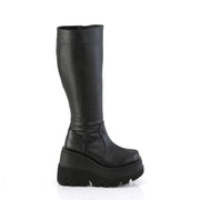 SHAKER-100WC Black Vegan Leather Demonia US Size (Women's): 5