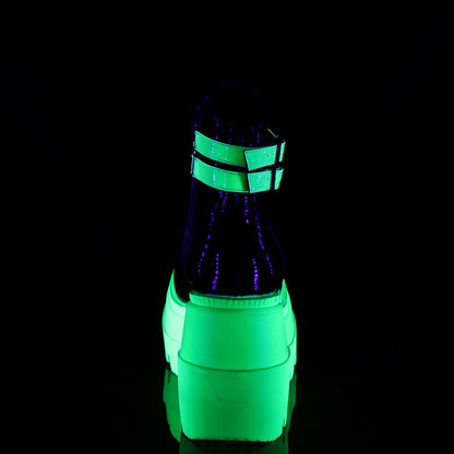 SHAKER-52 Black Patent -UV Neon Green