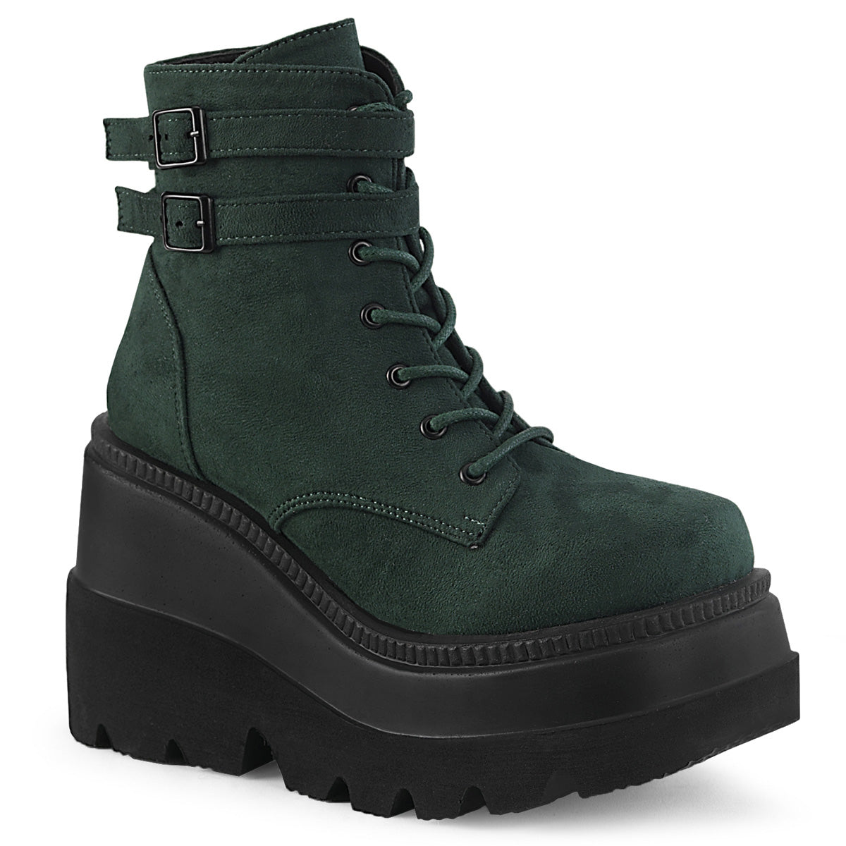 SHAKER-52 Emerald Suede Ankle Boots