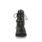 SHAKER-66 Black Vegan Leather Demonia US Size (Women's): 5