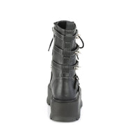 SLACKER-165 Black Vegan Leather Shoes Demonia US Size (Women's): 6