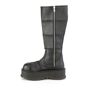 SLACKER-230 Black Vegan Leather Knee Boot Demonia US Size (Women's): 6