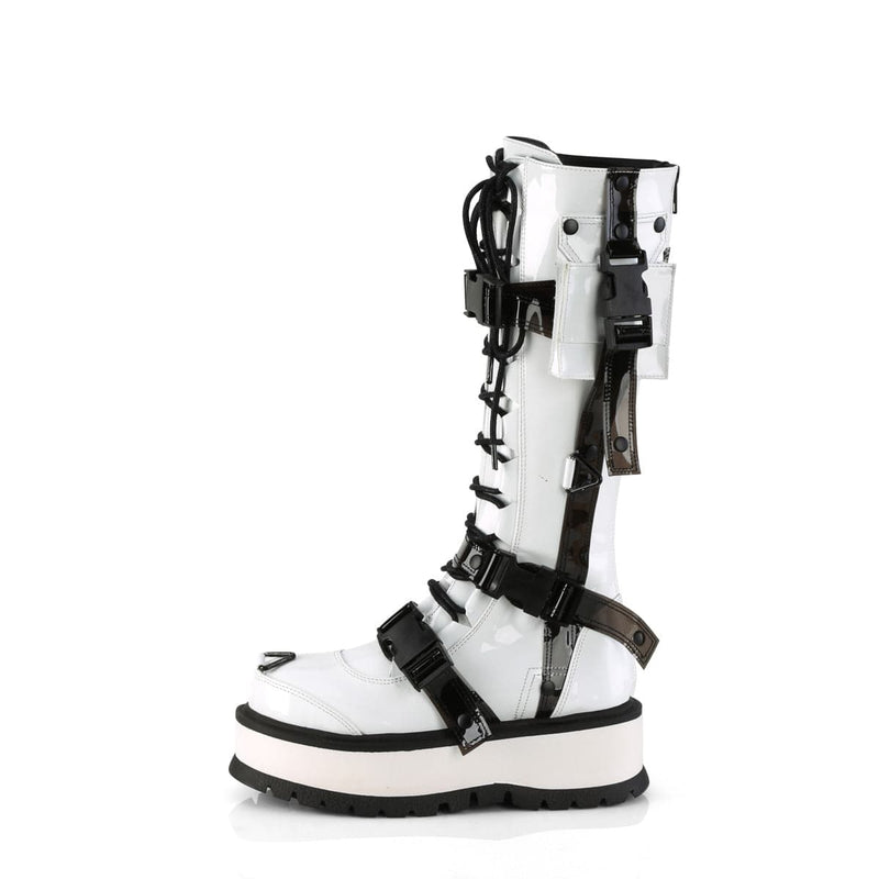 SLACKER-260 White Patent Demonia US Size (Women's): 6