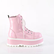 SLACKER-55 Baby Pink Hologram Patent Demonia US Size (Women's): 6