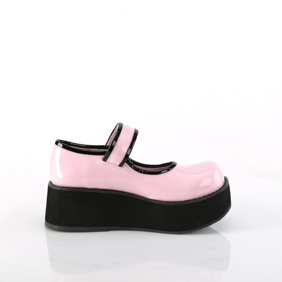 SPRITE-01 Baby Pink Hologram Patent Demonia US Size (Women's): 6