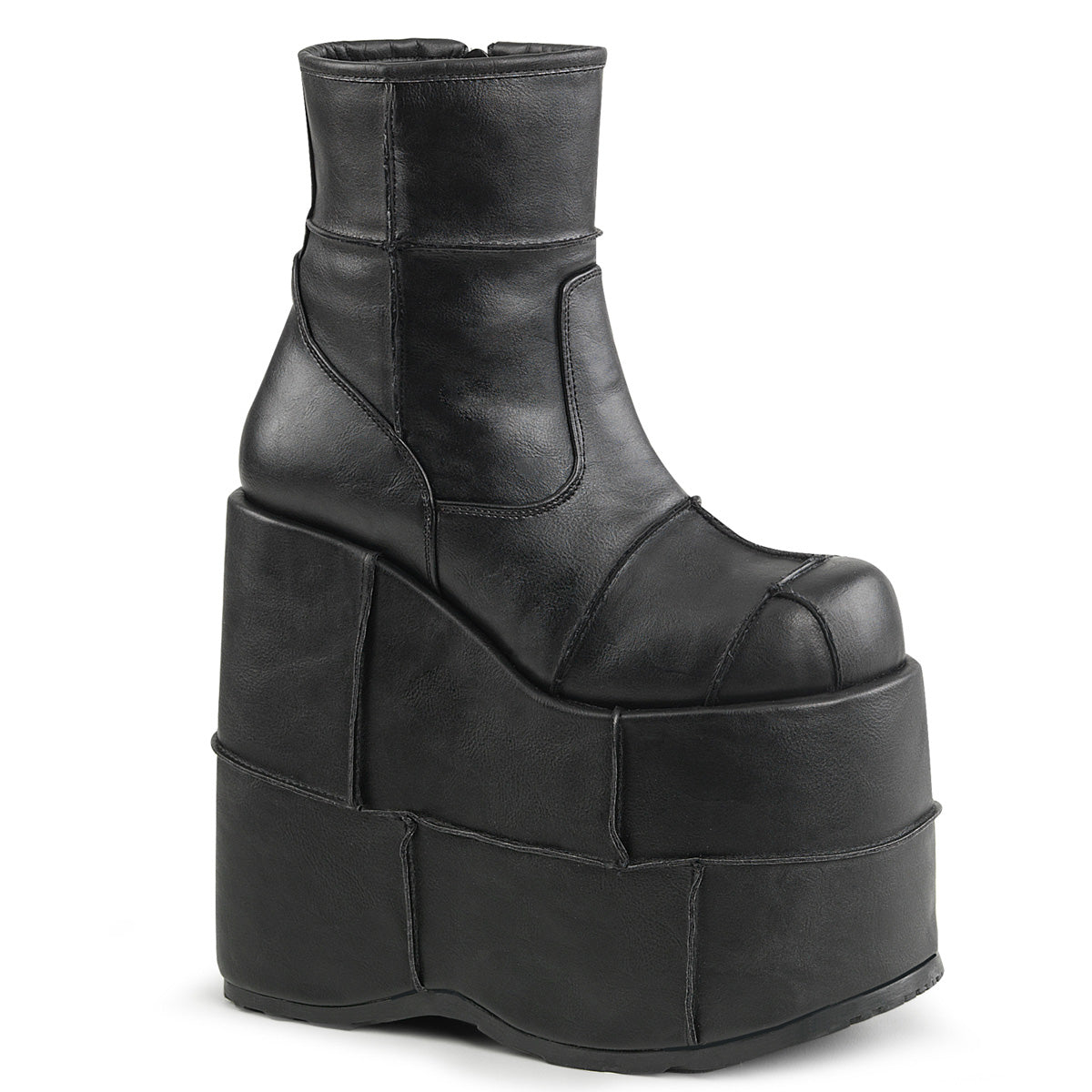 STACK-201 Black Ankle Boots