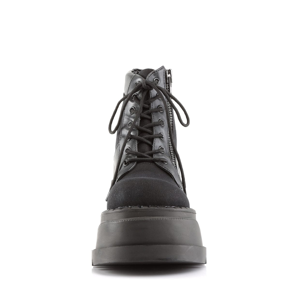 STOMP-10 Black Canvas Vegan Leather
