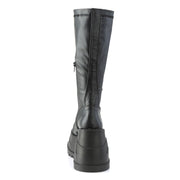 STOMP-200 Black Stretch Vegan Leather Demonia US Size (Women's): 5