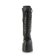 SWING-150 Black Stretch Vegan Leather Demonia US Size (Women's): 6