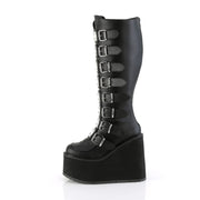 SWING-815WC Black Vegan Leather Demonia US Size (Women's): 6