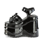 WAVE-13 Black Patent Sandal Demonia US Size (Women's): 6