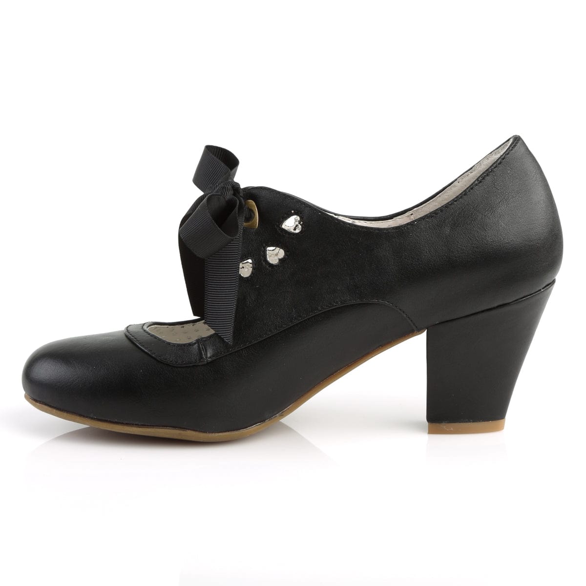 WIGGLE-32 Black Faux Leather Pin Up Couture US Size (Women's): 5