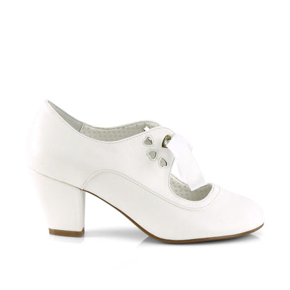 WIGGLE-32 White Faux Leather